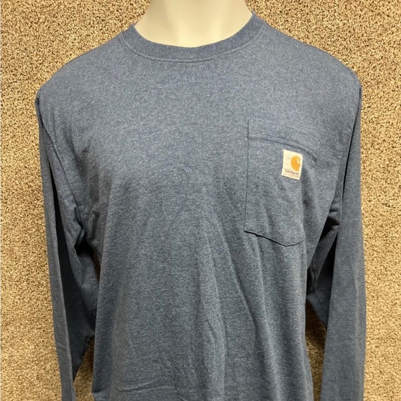 Carhartt Loose Fit Long Sleeve Cotton T-shirts Men's Large Lot Of 2 - Picture 2 of 2